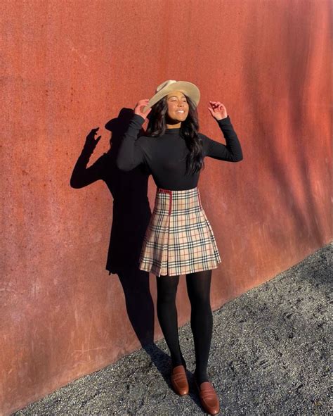 long burberry skirt|burberry skirt outfit.